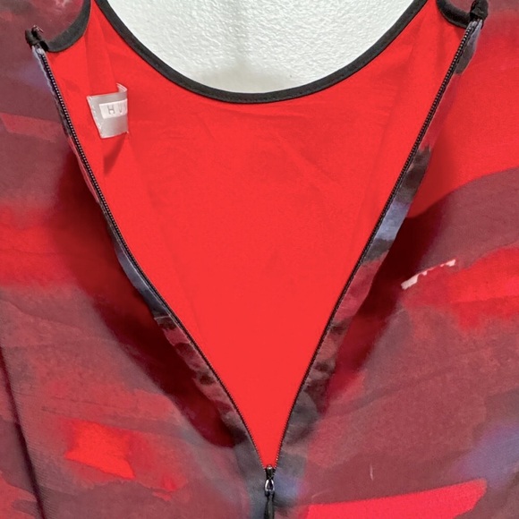 Hunter Bell Sleeveless Peplum, Leather Trim Top, Size 8 - Picture 8 of 10